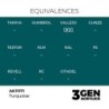  AK - Peinture 3gen : Turquoise - 17 ml