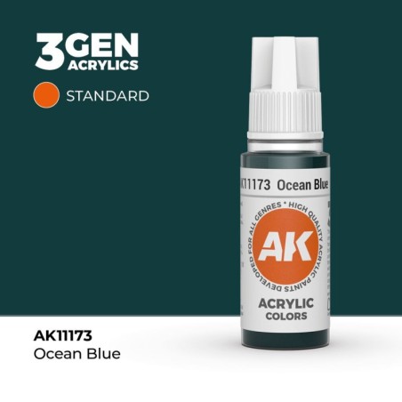 AK - Peinture 3gen : Ocean Blue - 17 ml