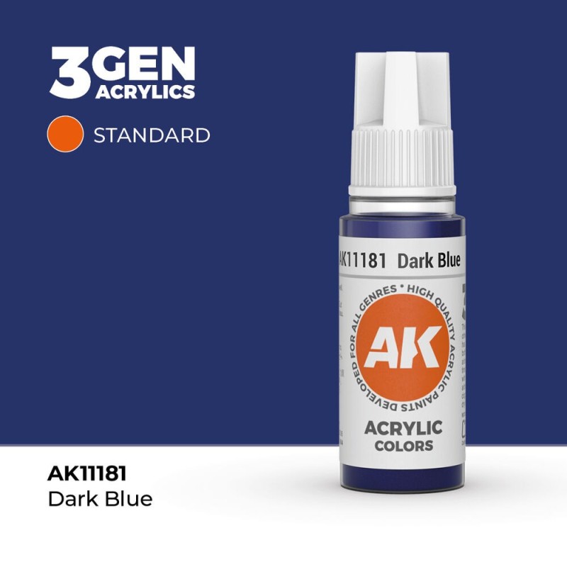 AK - Peinture 3gen : Dark Blue - 17 ml