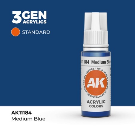AK - Peinture 3gen : Medium Blue - 17 ml