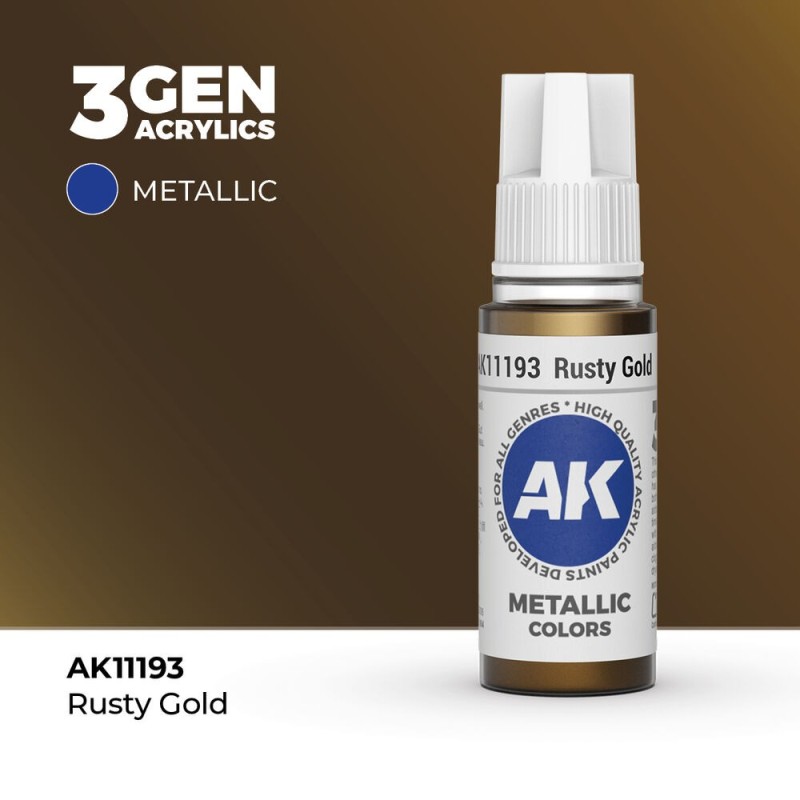 AK - Peinture 3gen : Rusty Gold - 17 ml