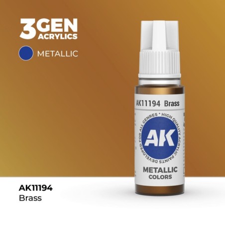 AK - Peinture 3gen : Brass - 17 ml