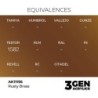  AK - Peinture 3gen : Rusty Brass - 17 ml