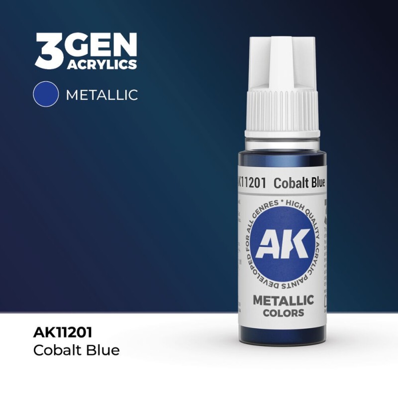 AK - Peinture 3gen : Cobalt Blue - 17 ml