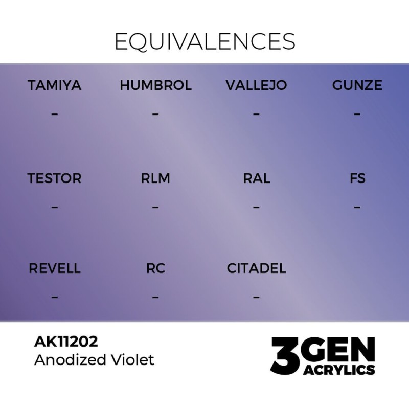 AK - Peinture 3gen : Anodized Violet - 17 ml