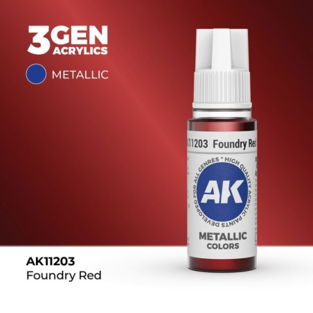AK - Peinture 3gen : Foundry Red - 17 ml