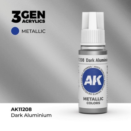 AK - Peinture 3gen : Dark Aluminium - 17 ml
