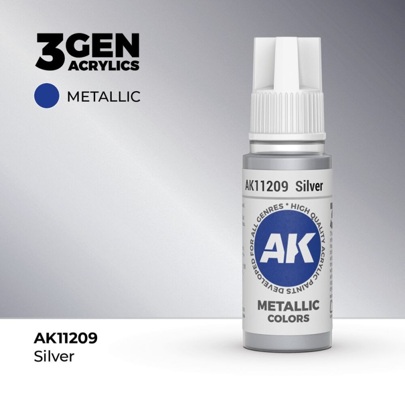 AK - Peinture 3gen : Silver - 17 ml