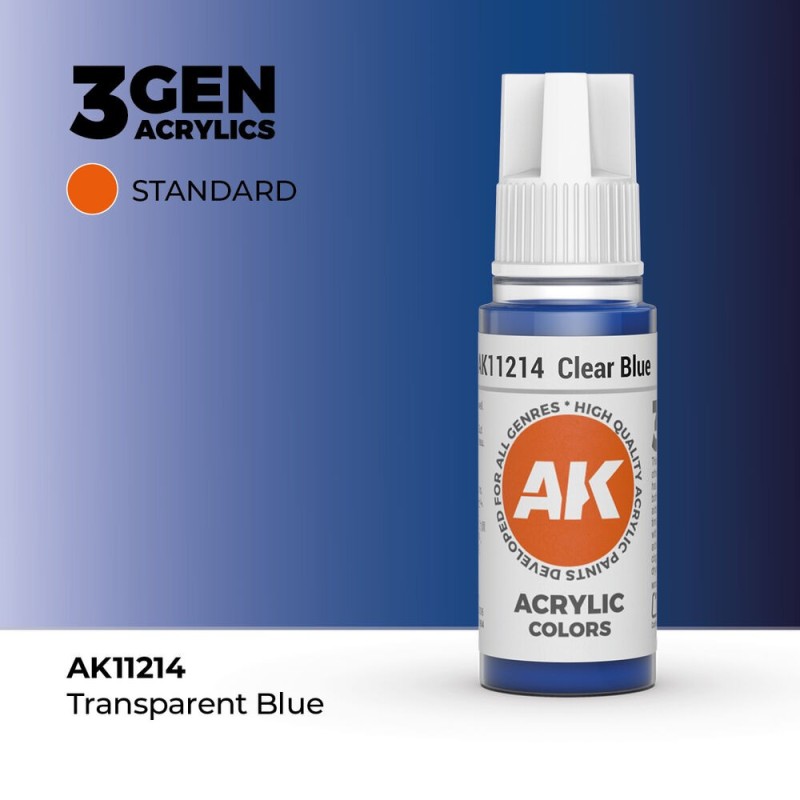 AK - Peinture 3gen : Clear Blue - 17 ml