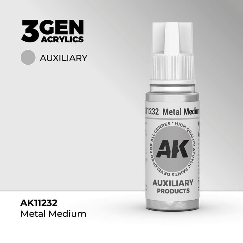 AK - Peinture 3gen : Metal Medium - 17 ml