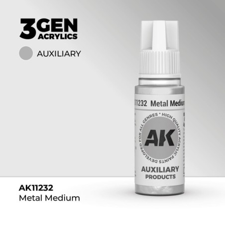 AK - Peinture 3gen : Metal Medium - 17 ml