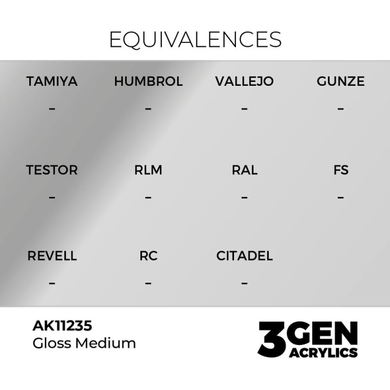  AK - Peinture 3gen : Gloss Medium - 17 ml