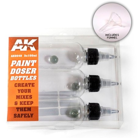 AK - Paint Doser Bottles 3x100 ml