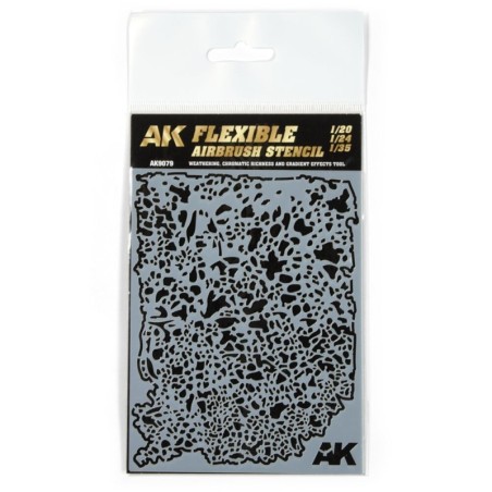 AK - Outil : Flexible Airbrush Stencil 1/20 - 1/24 - 1/35