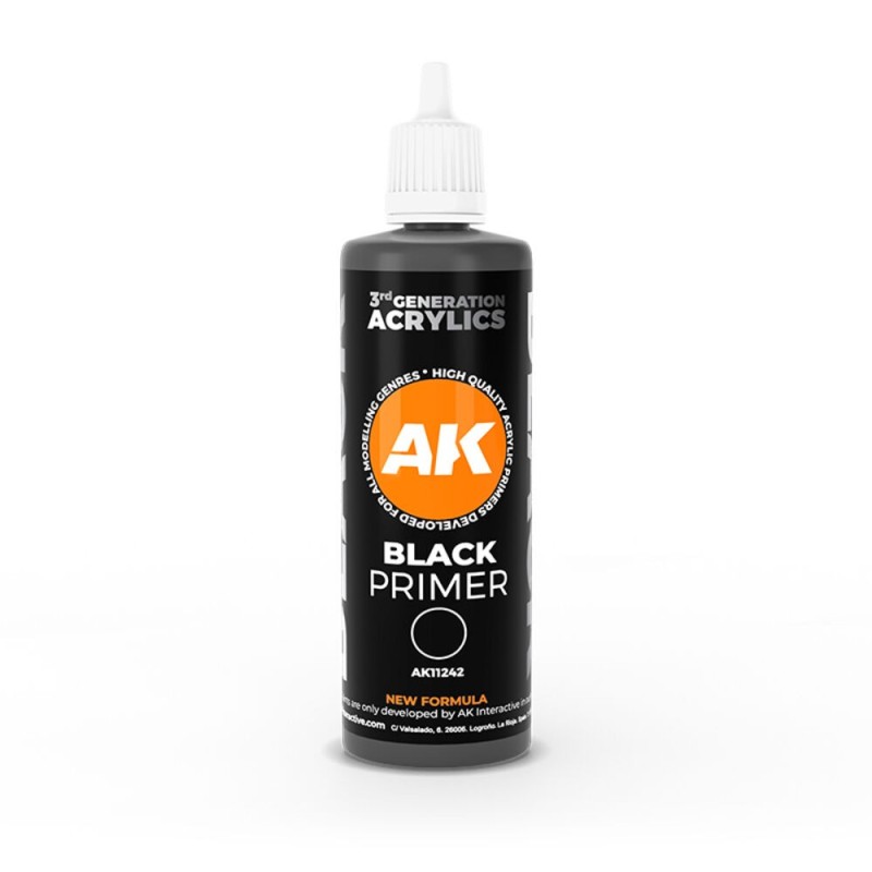 AK - Peinture 3gen : Black Primer 100 ml