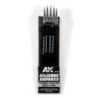 AK - 5 Pinceles De Silicona Dureza Media. Tamaño Pequeño / Of 5 Silicone Brushes Medium Hard Tip Small