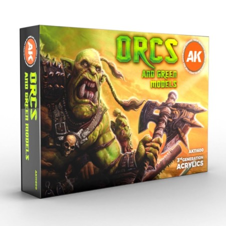 AK - Set de peintures 3gen : Orcs And Green Creatures