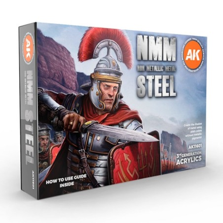 AK - Set de peintures 3gen : Non Metallic Metal: Steel