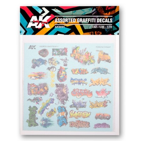 AK - Surtido De Calcas De Graffitis