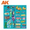  AK - Surtido De Calcas De Graffitis