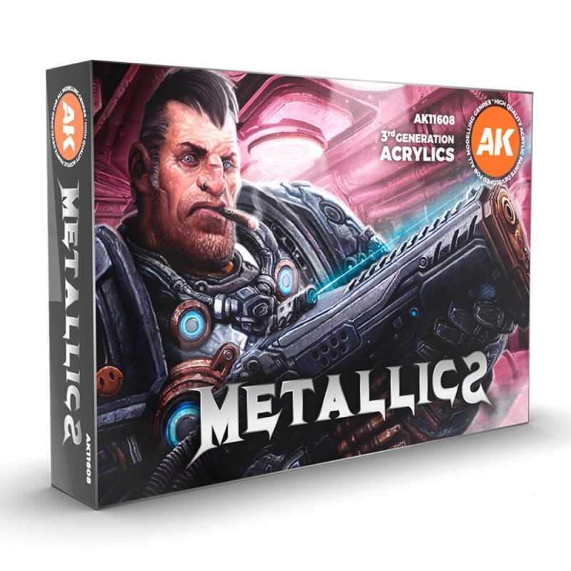 AK - Set de peintures 3gen : Metallics