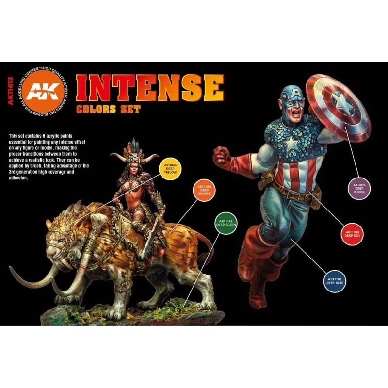  AK - Set de peintures 3gen : Intense Colors