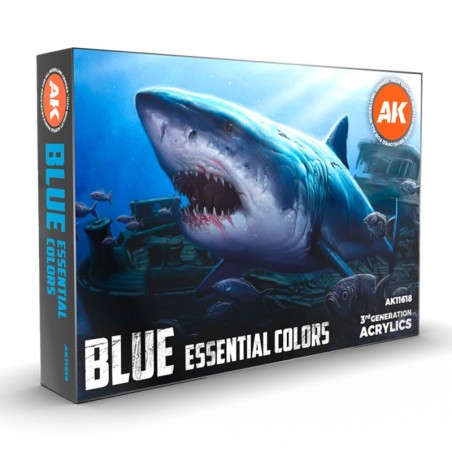AK - Set de peintures 3gen : Blue Essential Colors