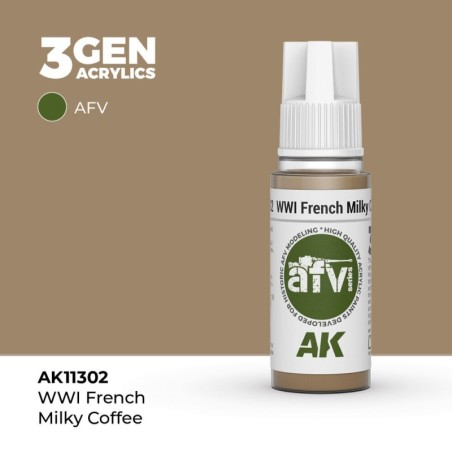 AK - Peinture 3gen : WWI French Milky Coffee