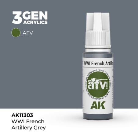 AK - Peinture 3gen : WWI French Artillery Grey