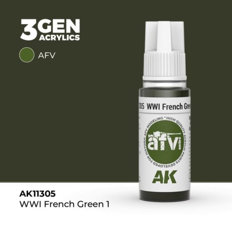 AK - Peinture 3gen : WWI French Green 1