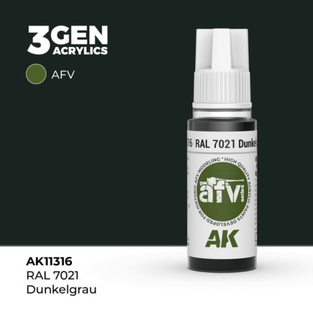 AK - Peinture 3gen : RAL 7021 Dunkelgrau