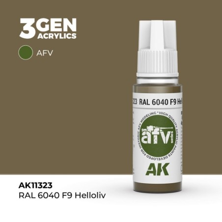 AK - Peinture 3gen : RAL 6040 F9 Helloliv