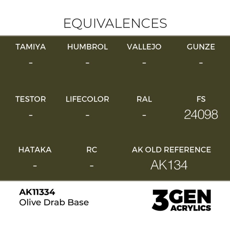 AK - Peinture 3gen : Olive Drab Base