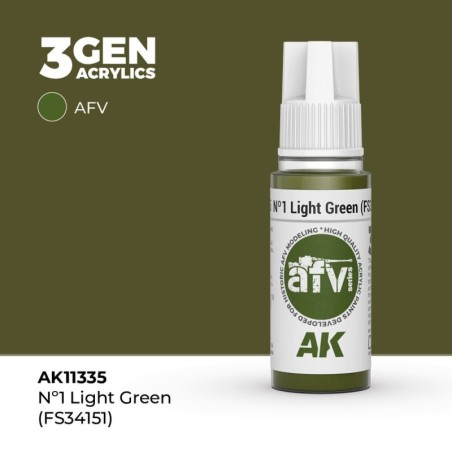 AK - Peinture 3gen : Nº1 Light Green (FS34151)