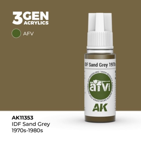 AK - Peinture 3gen : IDF Sand Grey 1970s - 1980s