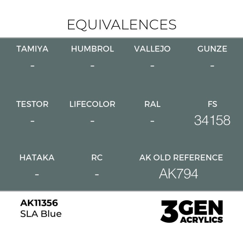  AK - Peinture 3gen : Sla Blue