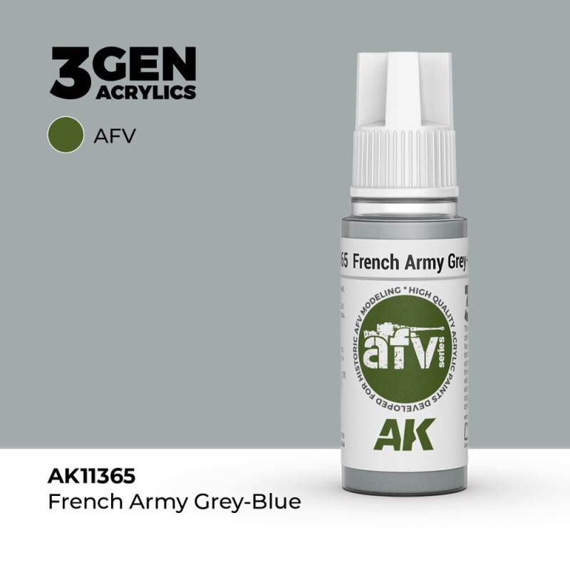 AK - Peinture 3gen : French Army Grey - Blue