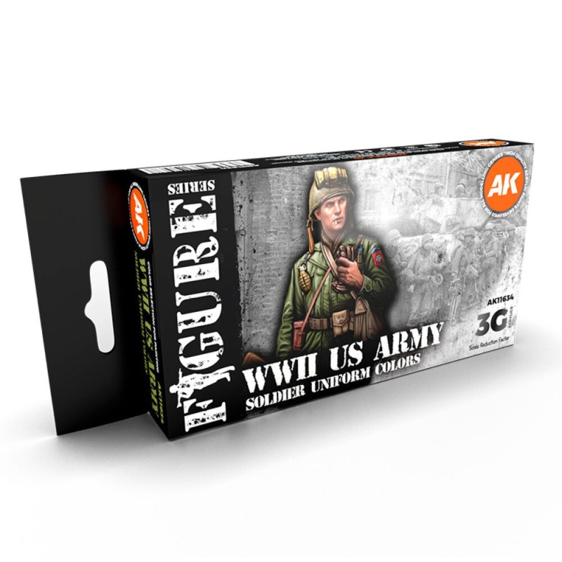 AK - Set de peintures 3gen : Ww2 US Uniforms