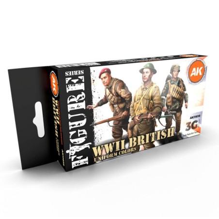 AK - Set de peintures 3gen : WWII British Uniform Colors