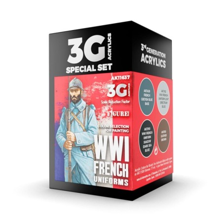AK - Set de peintures 3gen : WWI French Uniforms