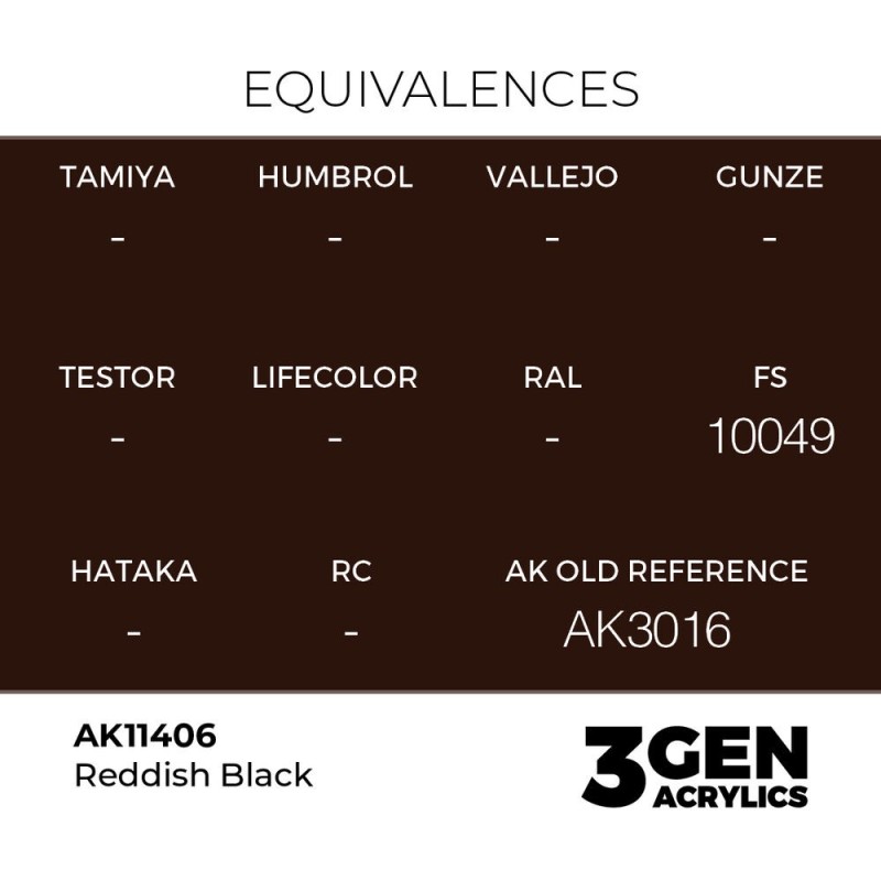  AK - Peinture 3gen : Reddish Black
