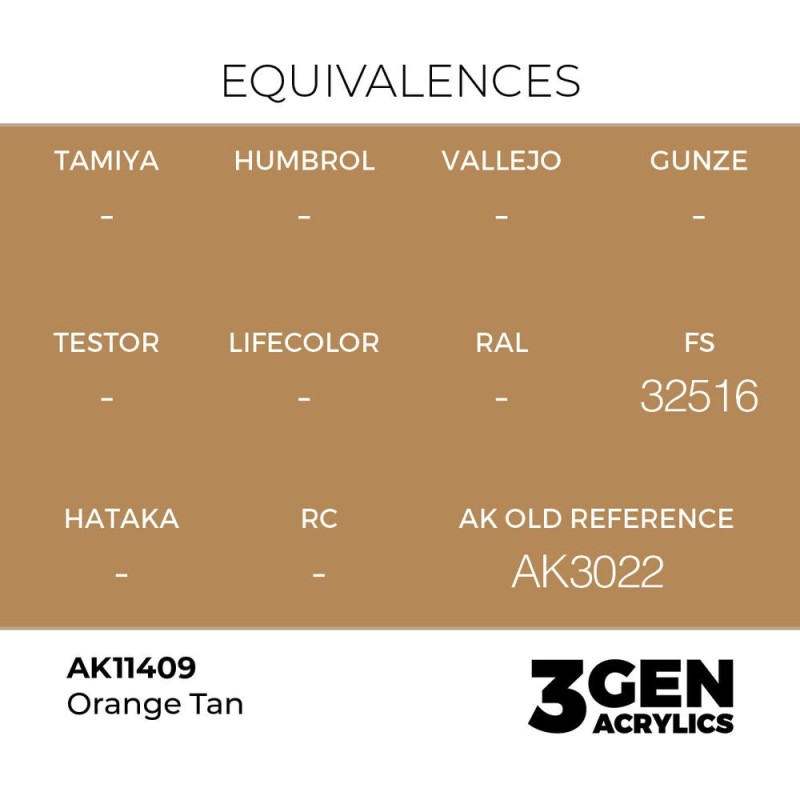  AK - Peinture 3gen : Orange Tan