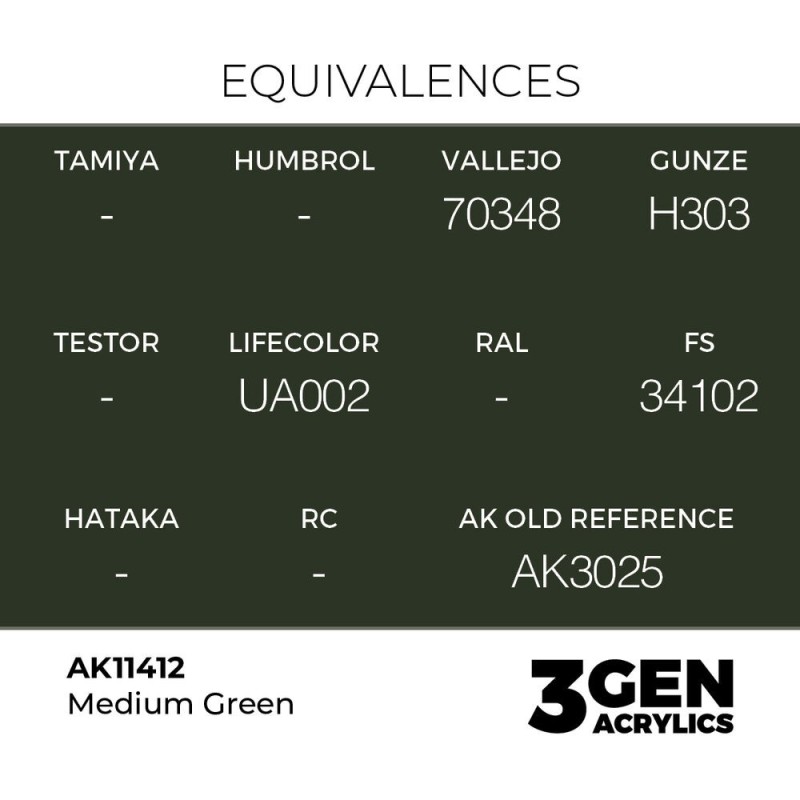 AK - Peinture 3gen : Medium Green