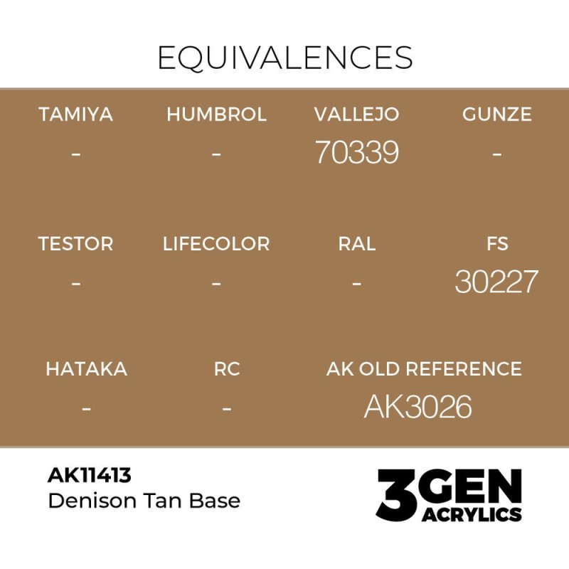  AK - Peinture 3gen : Denison Tan Base