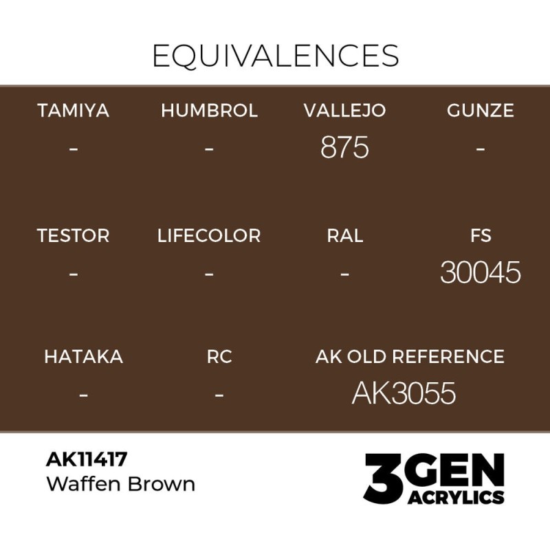  AK - Peinture 3gen : Waffen Brown