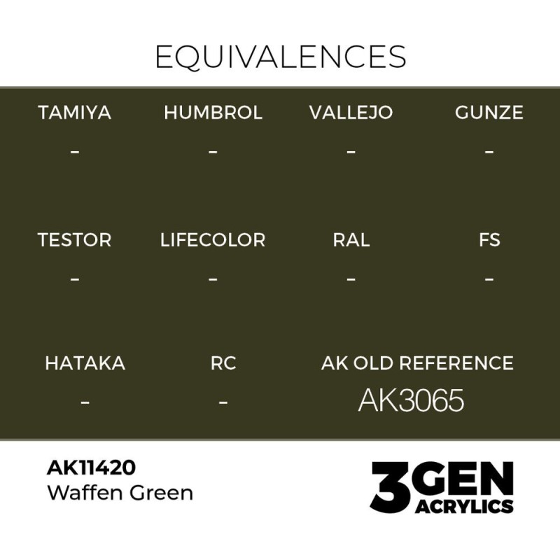  AK - Peinture 3gen : Waffen Green