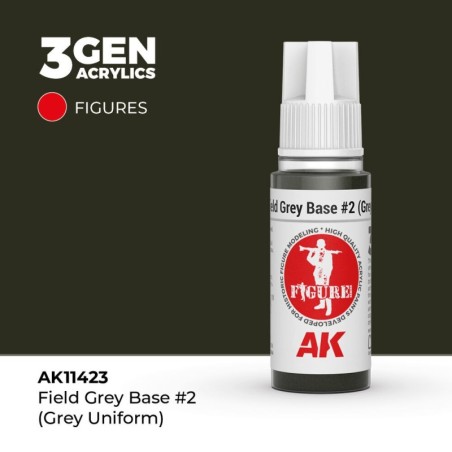 AK - Peinture 3gen : Field Grey Base 2 (Grey Uniform)