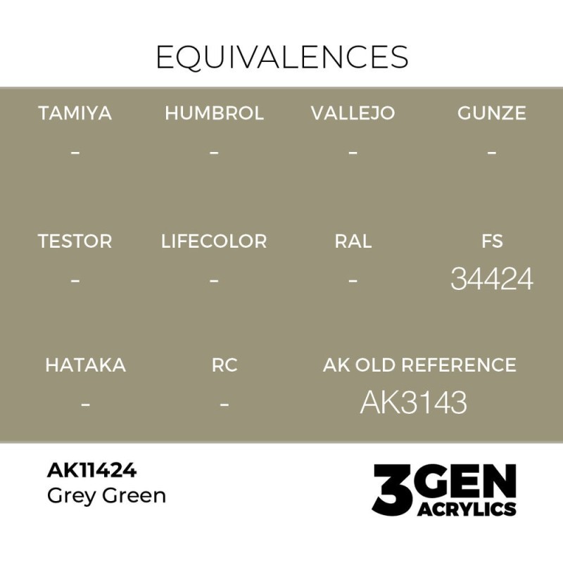  AK - Peinture 3gen : Grey Green