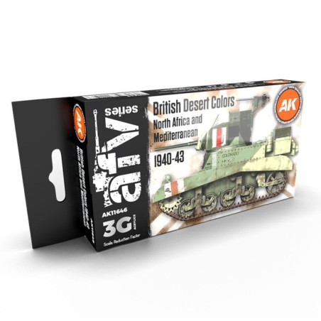 AK - Set de peintures 3gen : British Desert Colours