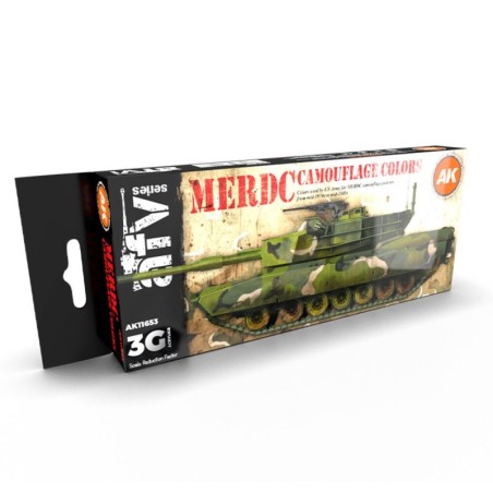 AK - Set de peintures 3gen : Merdc Camouflage Colors